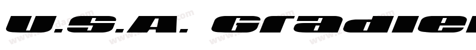 U.S.A. Gradient(1)字体转换